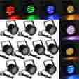 Zq-b86c 10-pack Stage Lighting Unbranded 86 Rgb Led Par Lights Laser Projector Dmx Dj Disco Party