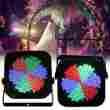 183x10mm Unbranded 2x Led Slim Flat Rgb Par 64 Puck Style Can Dmx Dj Light Uplighting Wash