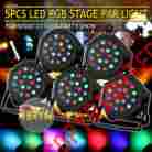 Mbx-07 18x1w Vevor Rgb Projector Dj Disco 5pcs Led Light Stage Party Lighting Show