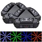 9x10w 28stl021-301s-9x10wx2 Yescom Mini Led Spider Moving Head Light Rgbw 657258024052