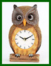 4859 Owl Clock Moving Eyes Gold Free Shipping Home 084358048594