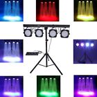 64rgb 580 Stage Stand 4 Leds Footswitch Wash Led Bar Par Light Tripod Dmx