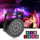 646023246393 Unbranded 1x Rgb 18 Leds 1w Stage Light Dmx Par Can Uplighter Lighting Dj Disco Band Party