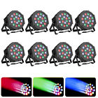 646023247840 Unbranded 8pcs 18 Led Rgb Par Can Dj Stage Dmx Lighting For Disco Party Wedding Uplighting