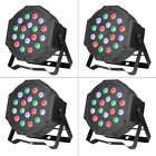 8882442945802 Unbranded 4pcs 18 Leds Rgb Par Stage Light Dj Disco Can Uplighter Dmx Lighting Effect Xmas