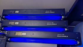 Adj 744271324013 3 American Dj Black-24blb 24 Inch Uv Black Pro Blacklight Light Fixtures - Tested
