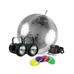 M502el Adj Eliminator Lighting All-in-one 12 Inch Disco Mirror Ball Kit Motor Pinspots