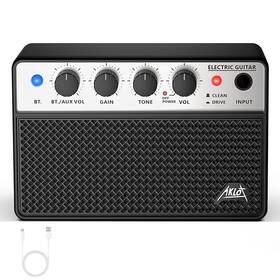 Ba-10e Aklot Mini Bass Amp Small Guitar Amplifier 10w Portable Recharged Electric Bas