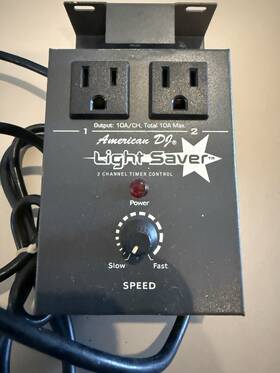 0729198 American Dj Light Saver 2 Channel Timer Control