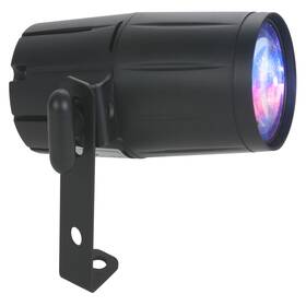 American Dj 613826710475 Pinspot Led Quad Dmx 8 Watt Rgbw Light With Remote For Events
