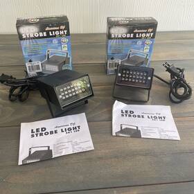 American Dj 819730012517 2-pack S81 Led Mini Strobe Variable Speed Powered