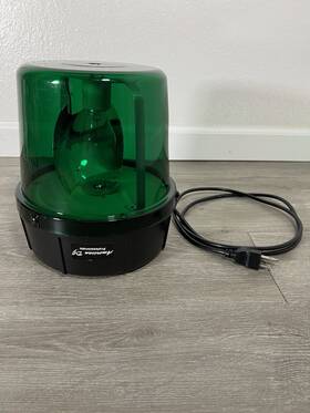 B-801r American Dj Green Rotating Police Beacon 8 Inch Effect Light Adj Disco Party