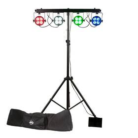Sta130 American Dj Adj Starbar 4 Led Rgbw Wash Lights Dmx Lighting System Bag Control Tripod