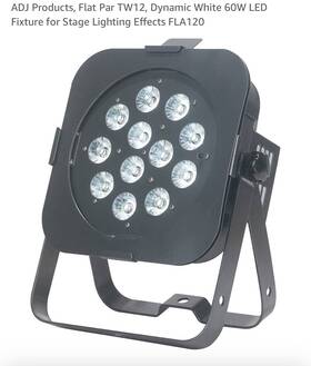 Tw12 American Dj Flat Par 60w White Led Can