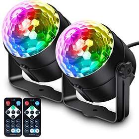 Apeocose 736542820669 2-pack Disco Ball Party Lights Perfect For Christmas Decorations
