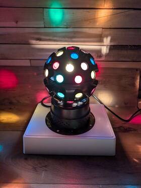 Lq-110 Apollo Lyte Quest Pro Mini 360 Degree Rotating Multi Color Disco Dj Light