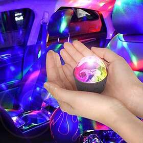 Asfsky 730718248592 Disco Ball For Car Lights With Sound Activated Multicolor Mini D