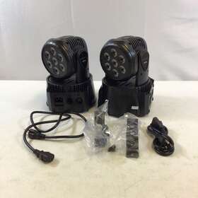 Lm70s Betopper Black Round Moving Head Corded Electric Emitting Diode Stage Light 2 Pc