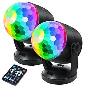 Cchkfei 730759670550 Sound Activated Party Lights With Remote Control Dj Lighting Rgb Disco Ball L