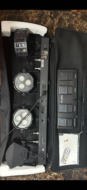 Chauvet 707943558031 Dj Gigbar Flex Pack-n-go Effect Lighting System W. Footpedal