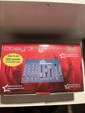 Chauvet 781462204303 Dj Obey 3 Channel Rgb Led Dmx Controller Not Working Parts Only