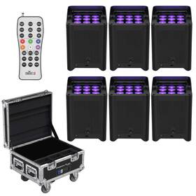 Chauvet 781462223779 Dj Freedom Flex H9 Ip X6 Complete Up-lighting Kit W 6