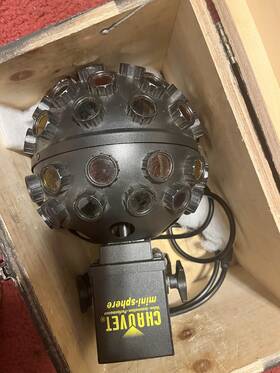 Ch-250 Chauvet Mini Sphere Dj Disco Ball Light Fixture Multicolor With Case
