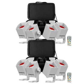 Chauvet Dj 781462218201 Freedom H1 Battery Powered Wash Light System White 8 Lights Total