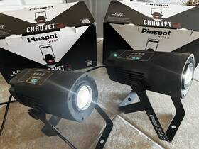 Chauvet Dj 781462225681 Pinspot Q1z Ils 20 Watt Rgbw Led Compact Pin Spot Light