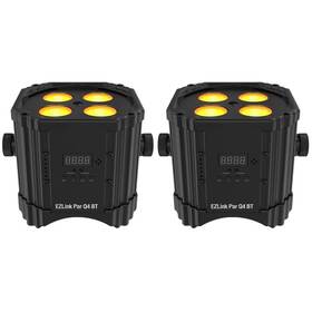 Ezlinkparq4bt Chauvet Dj Ez Link Par Q4 Bt Wireless Battery Rgba Bluetooth Wash Light 2-pack