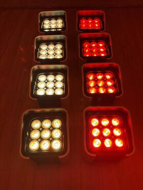 Freedomparh9wh-8pkch Chauvet 8 Dj Freedom Par H9 Ip White Wireless Battery Hex Color Led Uplights