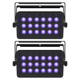 Ledshadow2ils-2pk-io Chauvet Dj Led Shadow 2 Ils Blacklight Panel Wash Effect Lights 2-pack