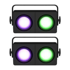 Shockerp2-2pk-io Chauvet Dj Shocker P2 Dual Lens Rgba Ww Led Blinder Strobe Effect Light Pair