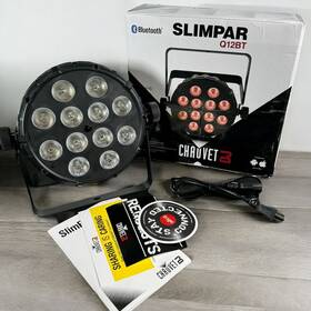 Slimparq12bt Chauvet Dj Slimpar Q12 Bt Led Rgba Wireless Bluetooth Wash Par Effect Light