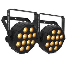 Slimparq12btils2p-io Chauvet Dj Slimpar Q12 Bt Ils Rgb Led Compact Par Wash Lights W Bluetooth 2-pack