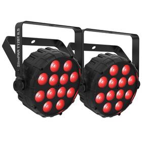 Slimpart12btils2p-io Chauvet Dj Slimpar T12 Bt Ils Rgb Led Compact Par Wash Lights W Bluetooth 2-pack
