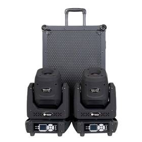 Cku-5053 Colorkey Mover Spot 150 2-pack Bundle W Flight Case Trolley All Black