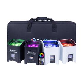 Cku-6234 Colorkey Mobilepar Pro Hex 6 Par Battery Powered Lights 4-pack W Case