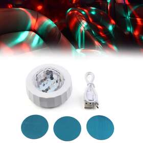 Dictorcoltd 211100839463 Colorful Magical Ball Light Car Atmosphere Lamp Ktv Bar Party Stage White