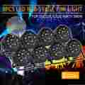 Dm-7 Vevor Par 18 Rgb Led Stage Light Disco Dj Bar Effect Up Lighting Show Dmx Strobe 8pcs