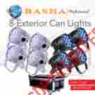 E5v12 Rasha Professional Exterior Penta 8 Can Light