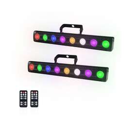 Ecostrobe 747607398283 Wall Washer Light 2 Pc Rgb Color Changing Upward Lighting Party Lights