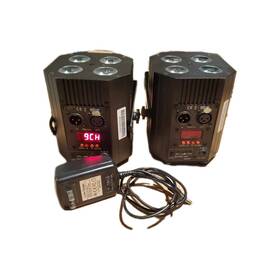 Eddylight Biq404 Lot Of 2 /eddylight - Led Stage Cube Rechargeable Uplighting