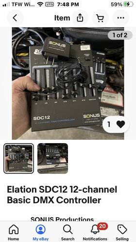 Sdc12 Elation 12 Channel Dmx Controller
