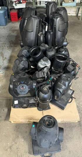 Vl3000q Elation Vari-lite Leko Varilite Vari Lite 250r Lot Of Design Focus Spot 250 575 Stage Color