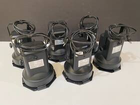 E-117 Eliminator Lot Of 6 Dj Flood Lights - Par 38b With Hyperikon Led Bulbs