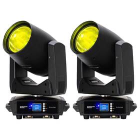 Stryker-beam-2pk-io Eliminator Lighting Stryker Beam 100w Led Pro Moving Head Light Fixtures 2-pack