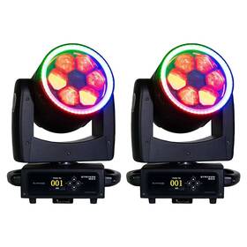 Stryker-max-2pk-io Eliminator Lighting Stryker Max 6 X 40w Quad Rgbw Led Moving Head Lights 2-pack