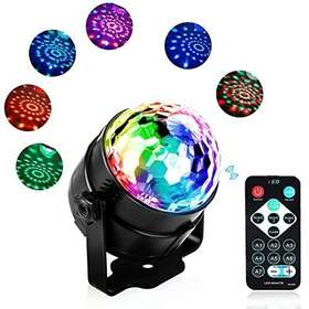 Evileconk 744581562167 Rgb Disco Ball Light For Party Sound Activated Strobe Glow Dj L