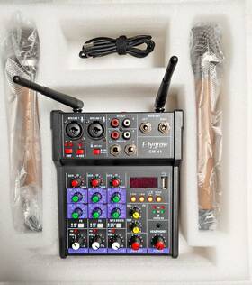 Gm-41 Flygrow Audio Mixer Portable Mini Sound Board Console With Usb
